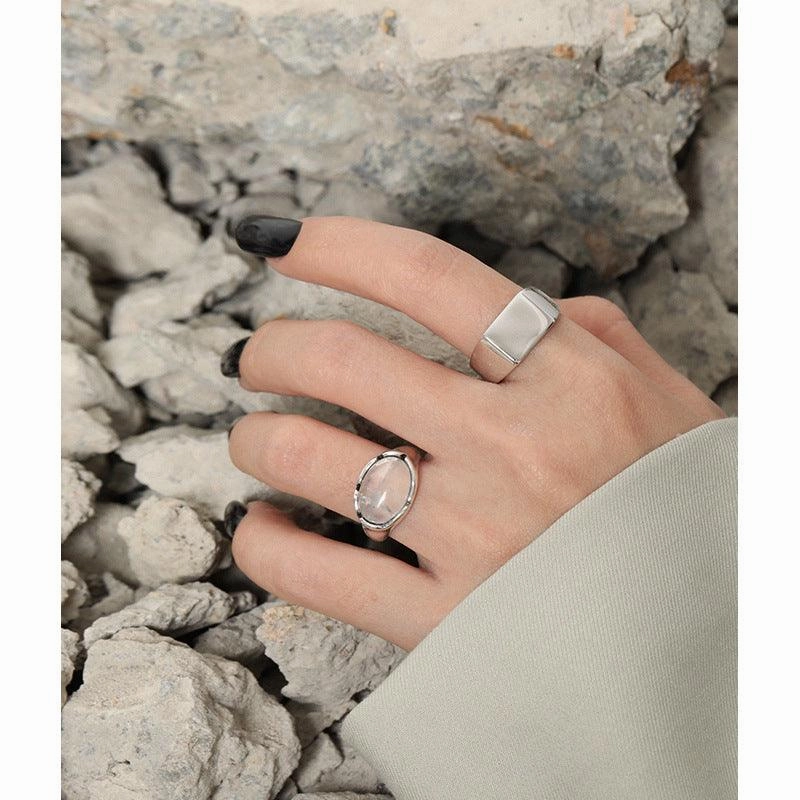 Retro Vintage  Micro Set Crystal Ring