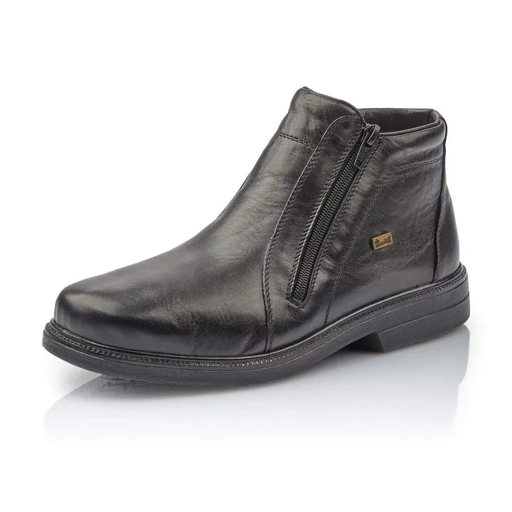 Rieker Schuhe 33160-00 Schwarzer Reißverschluss-Stiefel