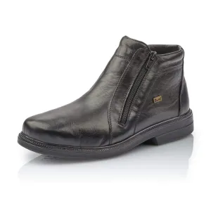 Rieker Schuhe 33160-00 Schwarzer Reißverschluss-Stiefel