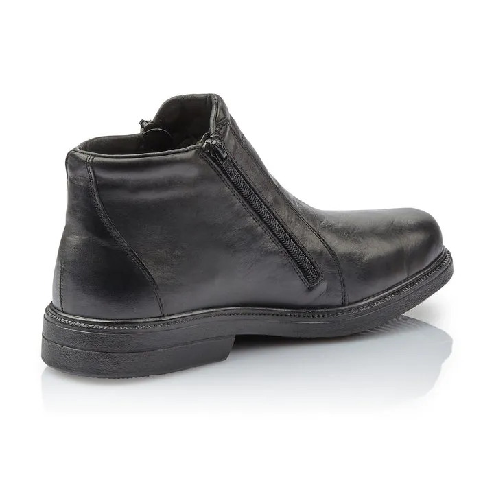 Rieker Schuhe 33160-00 Schwarzer Reißverschluss-Stiefel