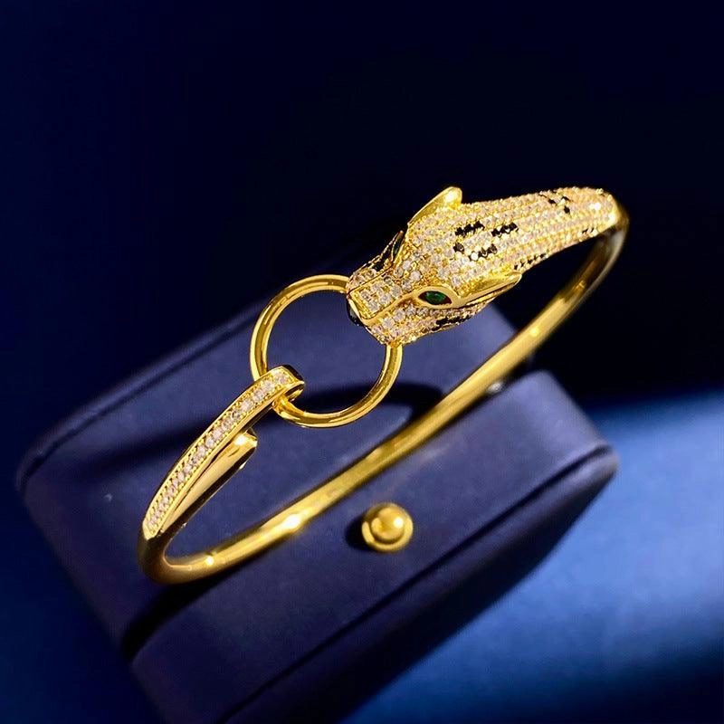 Ring Leopard Diamond Rose Gold Bracelet