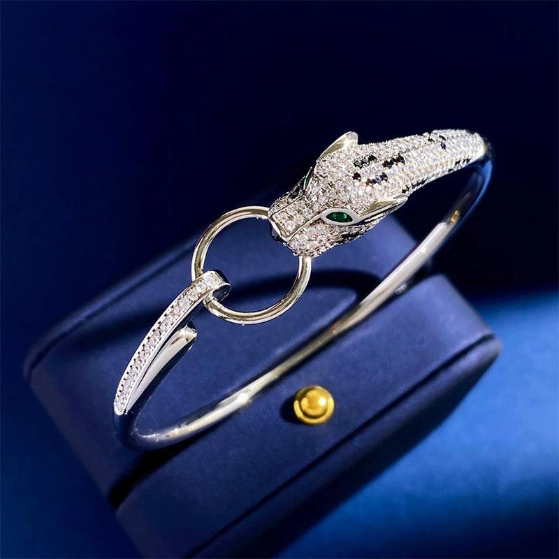 Ring Leopard Diamond Rose Gold Bracelet