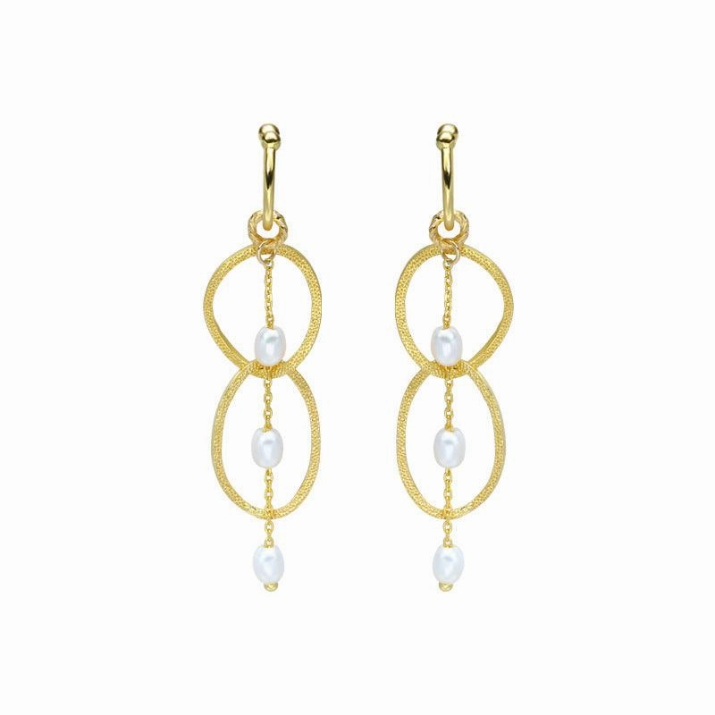 Ring Pearl Ear Clip Without Ear Hole