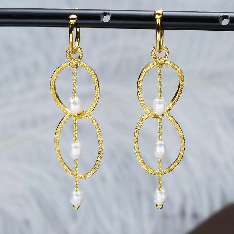 Ring Pearl Ear Clip Without Ear Hole 