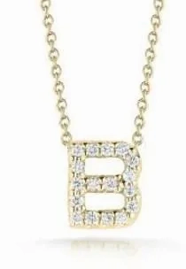 Roberto Coin Love Letter &amp;#34;B&amp;#34; Necklace