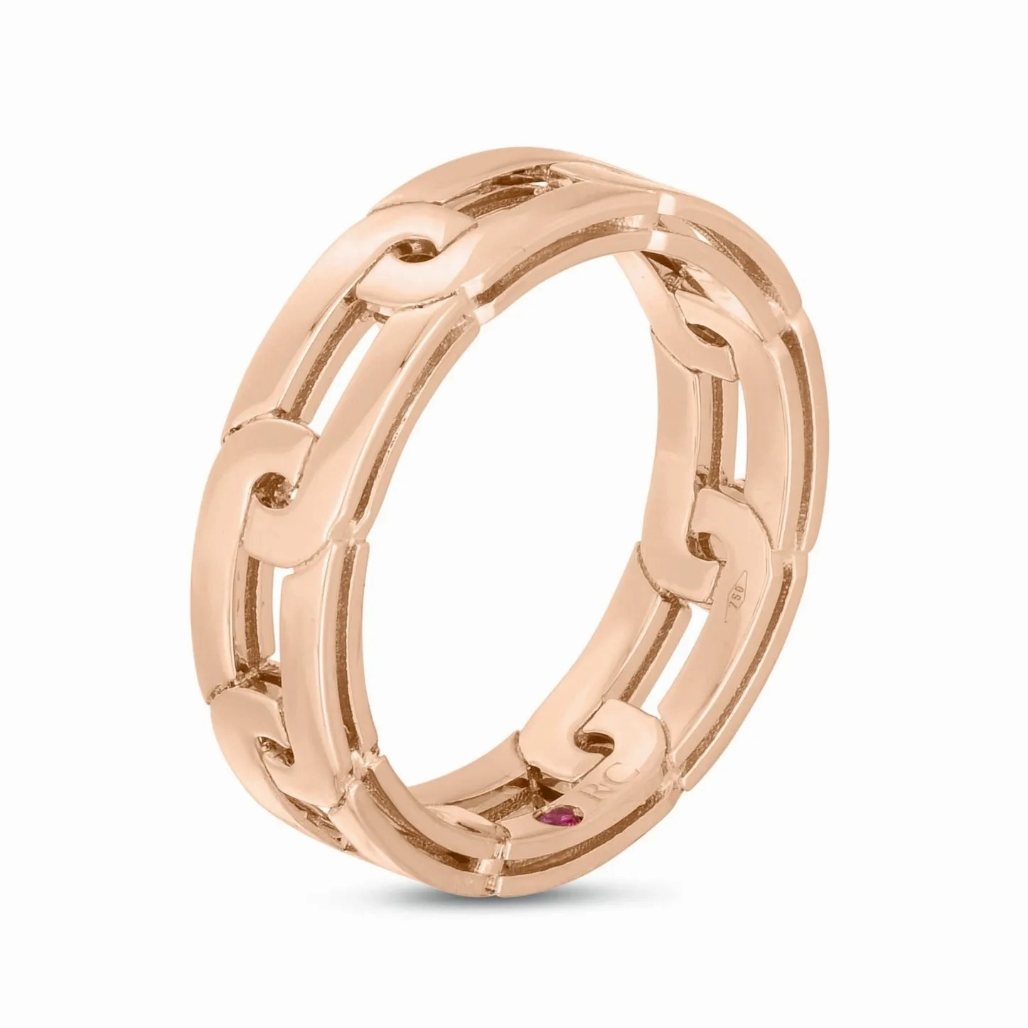 Roberto Coin Navarra 18ct Rose Gold Ring