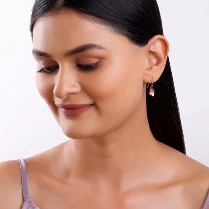 Rose Gold Clover Magic Earrings