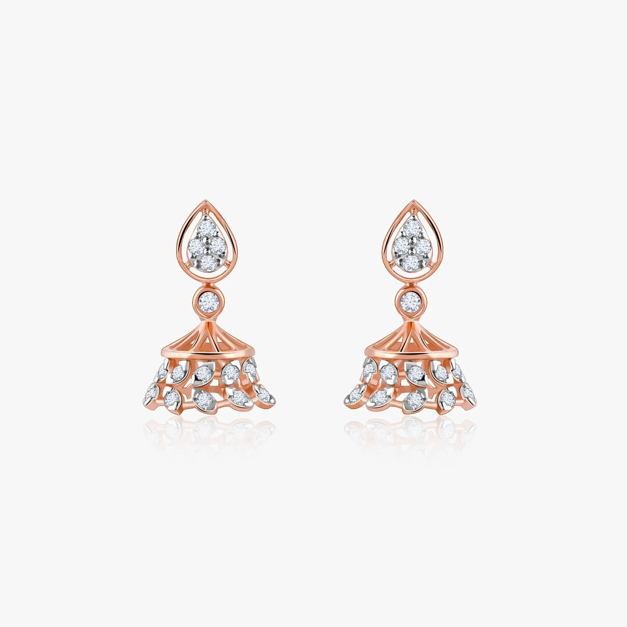 Rose Gold Luma Diamond Jhumki