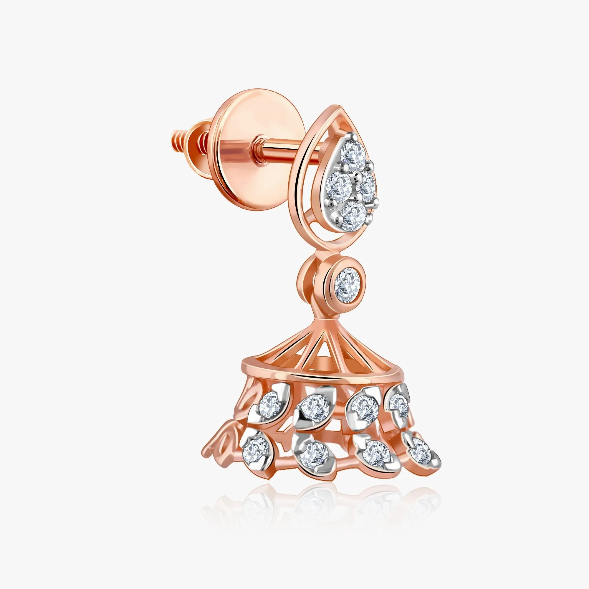 Rose Gold Luma Diamond Jhumki