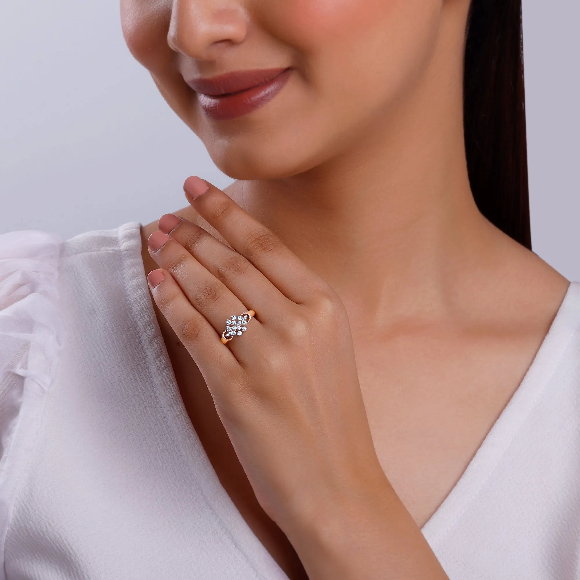 Rose Gold Nivara Diamond Ring