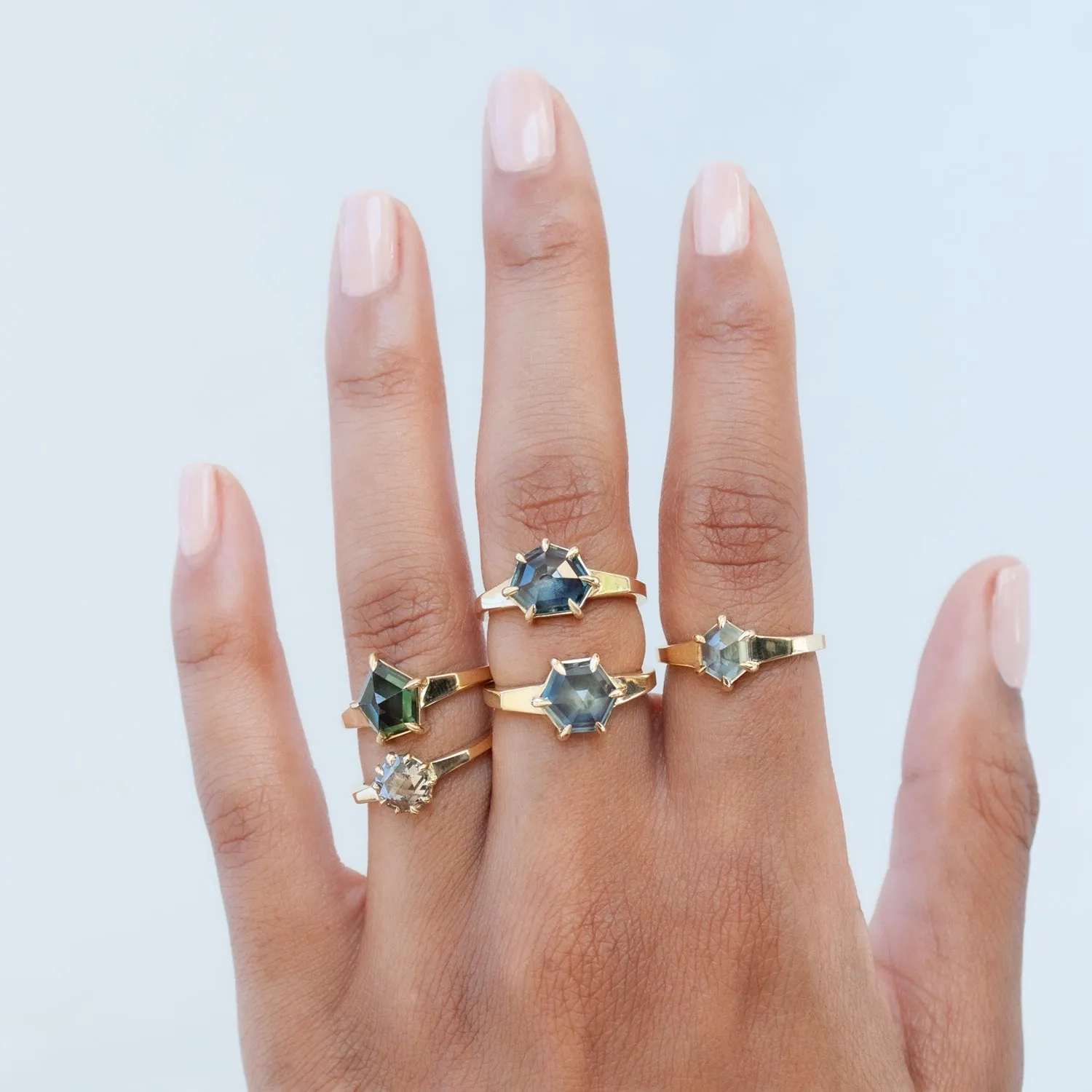 Roses &amp; Cognac Solitaire Ring