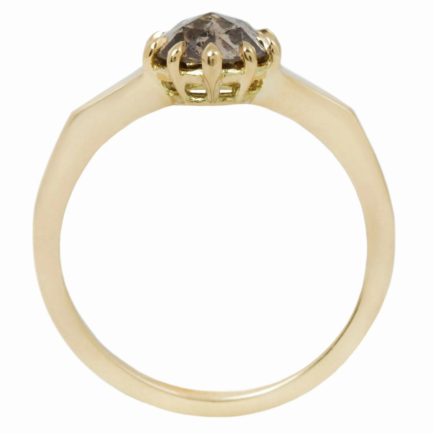 Roses &amp; Cognac Solitaire Ring