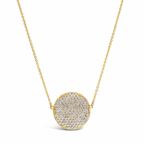 Round Diamond Pendant Necklace