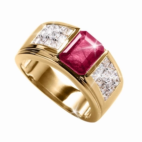 Ruby Inferno Men's Ring 