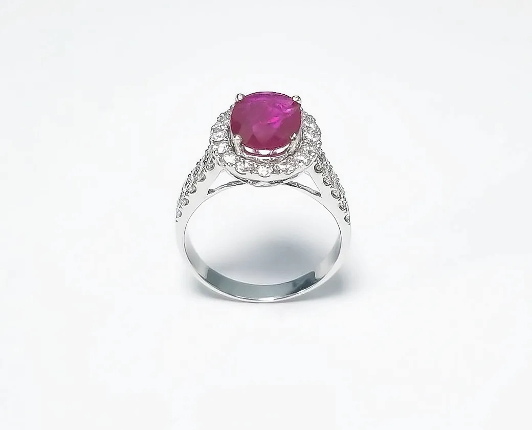 Ruby Oval Ring 1.79 cts