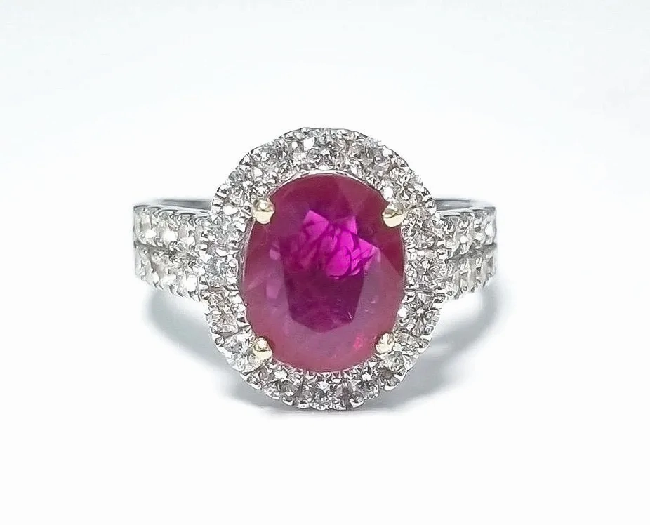 Ruby Oval Ring 1.79 cts