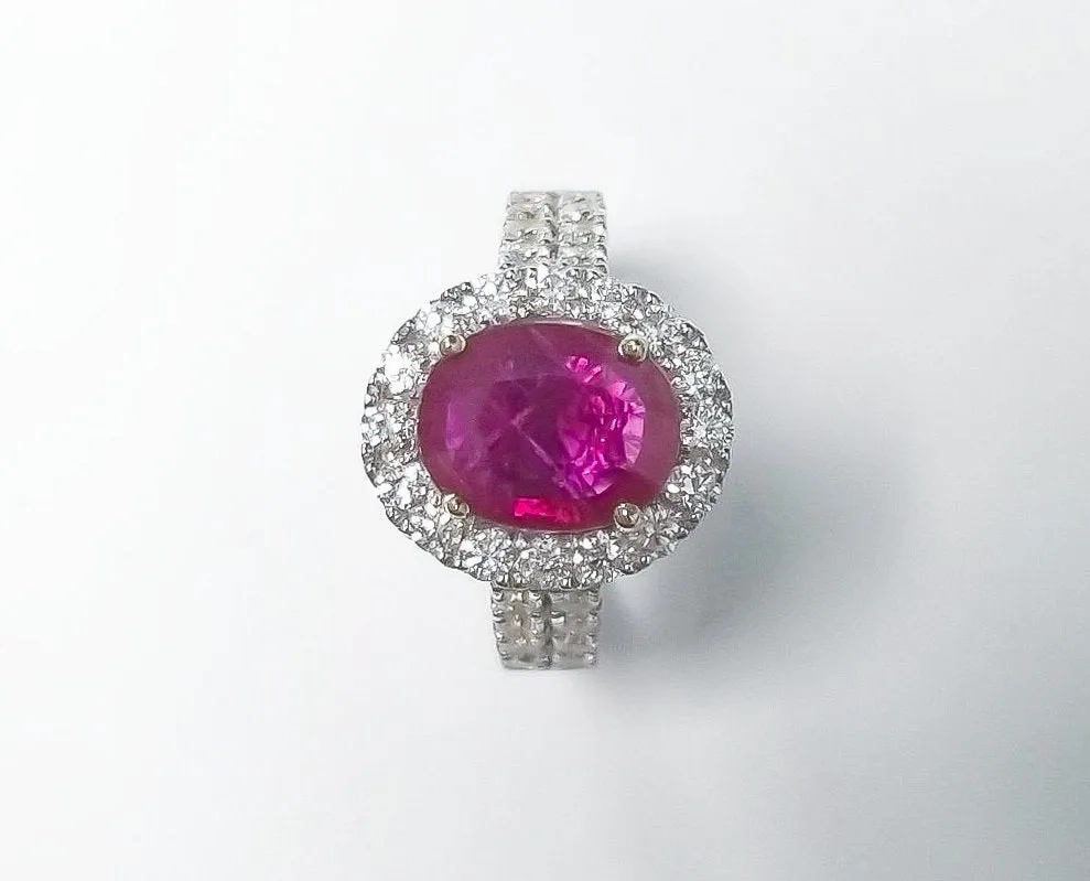 Ruby Oval Ring 1.79 cts
