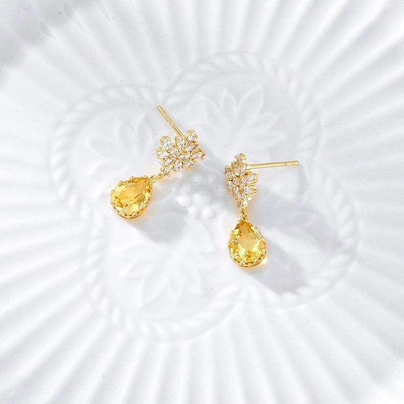 S925 14K Gold Plated New Female Earrings