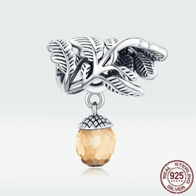 S925 Silver Pine Nut Bracelet Beads 