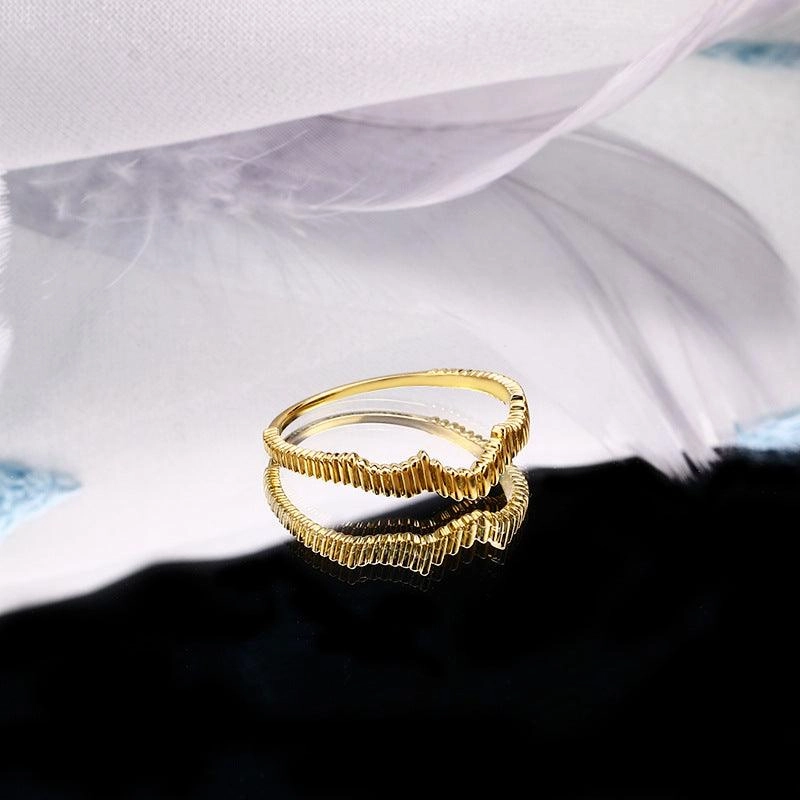 S925 Silver Ring Irregular Ring