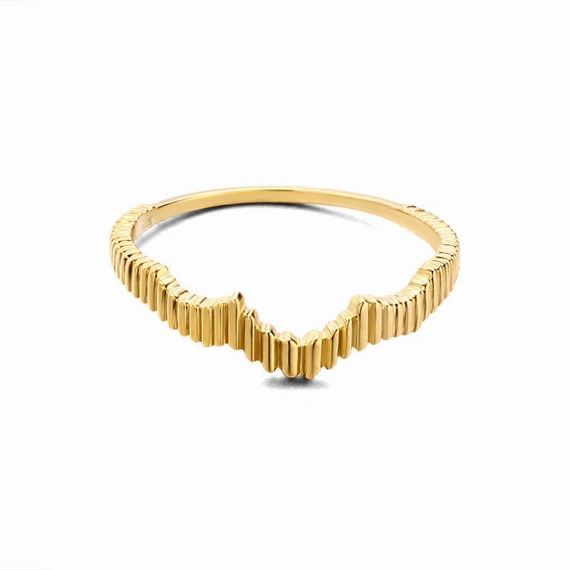 S925 Silver Ring Irregular Ring