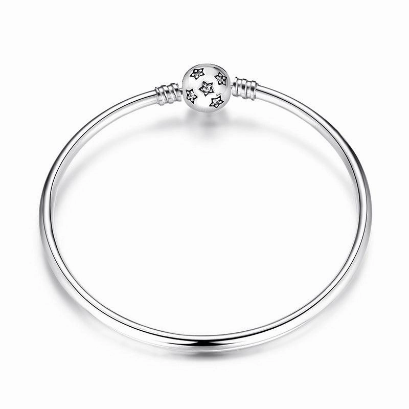 S925 Sterling Silver 4.5mm Bead Simple Basic Bracelet
