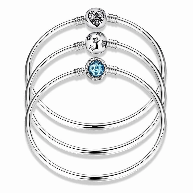S925 Sterling Silver 4.5mm Bead Simple Basic Bracelet
