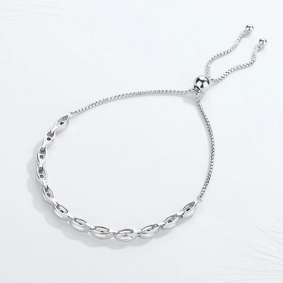 S925 Sterling Silver Colorful Horse Eye Bracelet