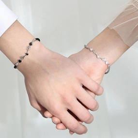 S925 Sterling Silver Deer Has Your Lovers Bracelet 