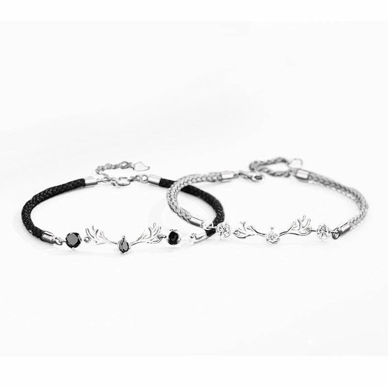 S925 Sterling Silver Deer Has Your Lovers Bracelet