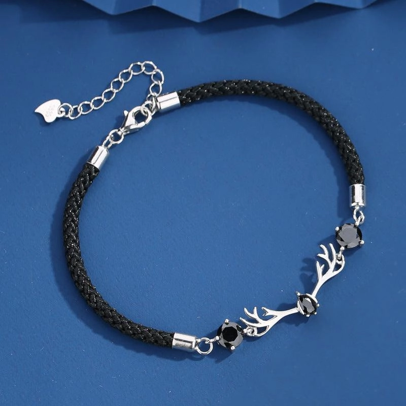 S925 Sterling Silver Deer Has Your Lovers Bracelet
