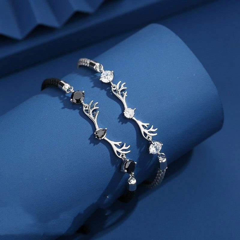 S925 Sterling Silver Deer Has Your Lovers Bracelet
