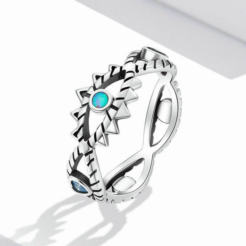 S925 Sterling Silver Devil's Eye Ring