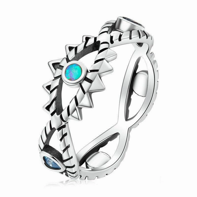 S925 Sterling Silver Devil's Eye Ring