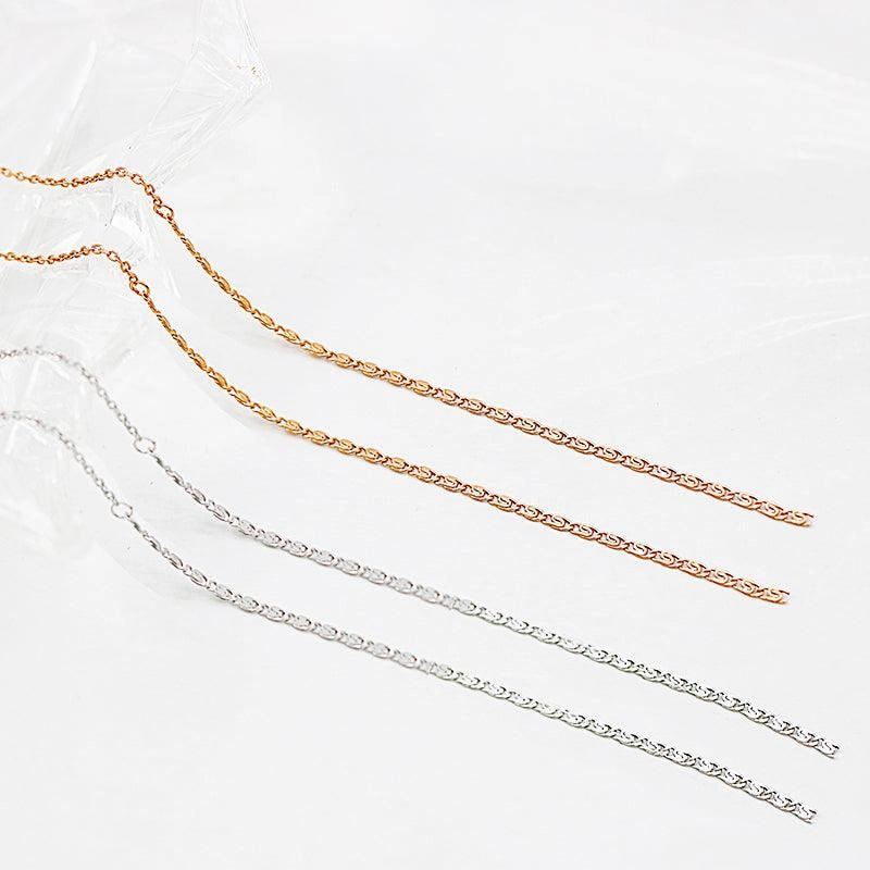 S925 Sterling Silver Ear Thread Female