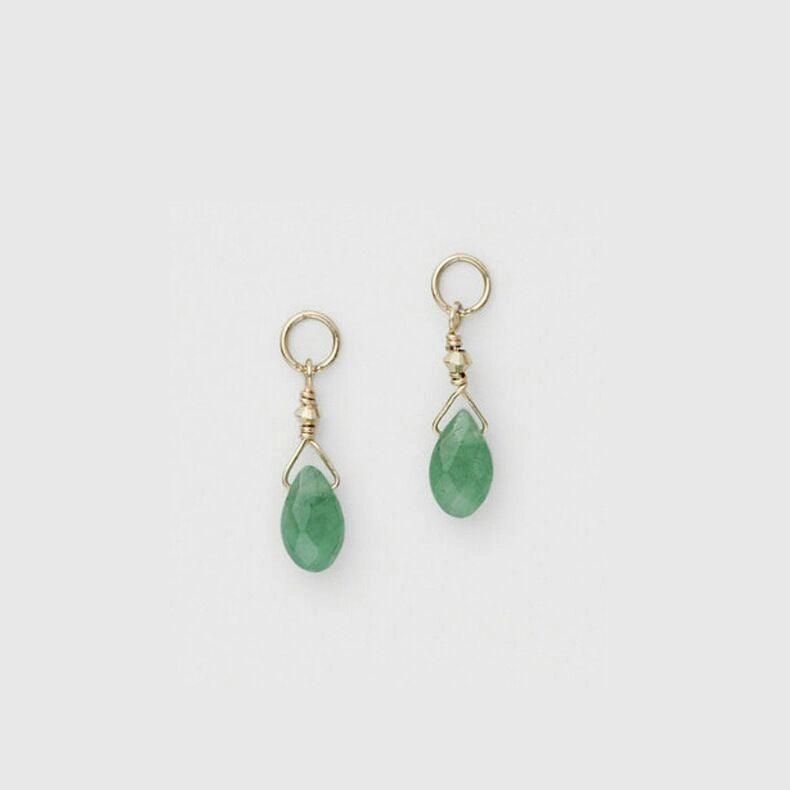 S925 Sterling Silver Green Chalcedony Earrings