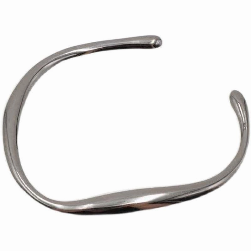 S925 Sterling Silver Irregular Flow Square Bracelet