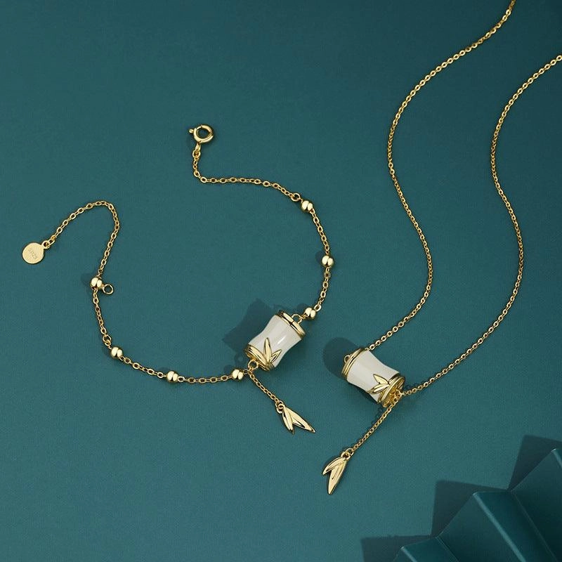 S925 Sterling Silver Natural And Tianyuzhu Bracelet Female Necklace 