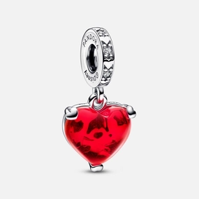S925 Sterling Silver Pan Family Love Lock Strawberry String 