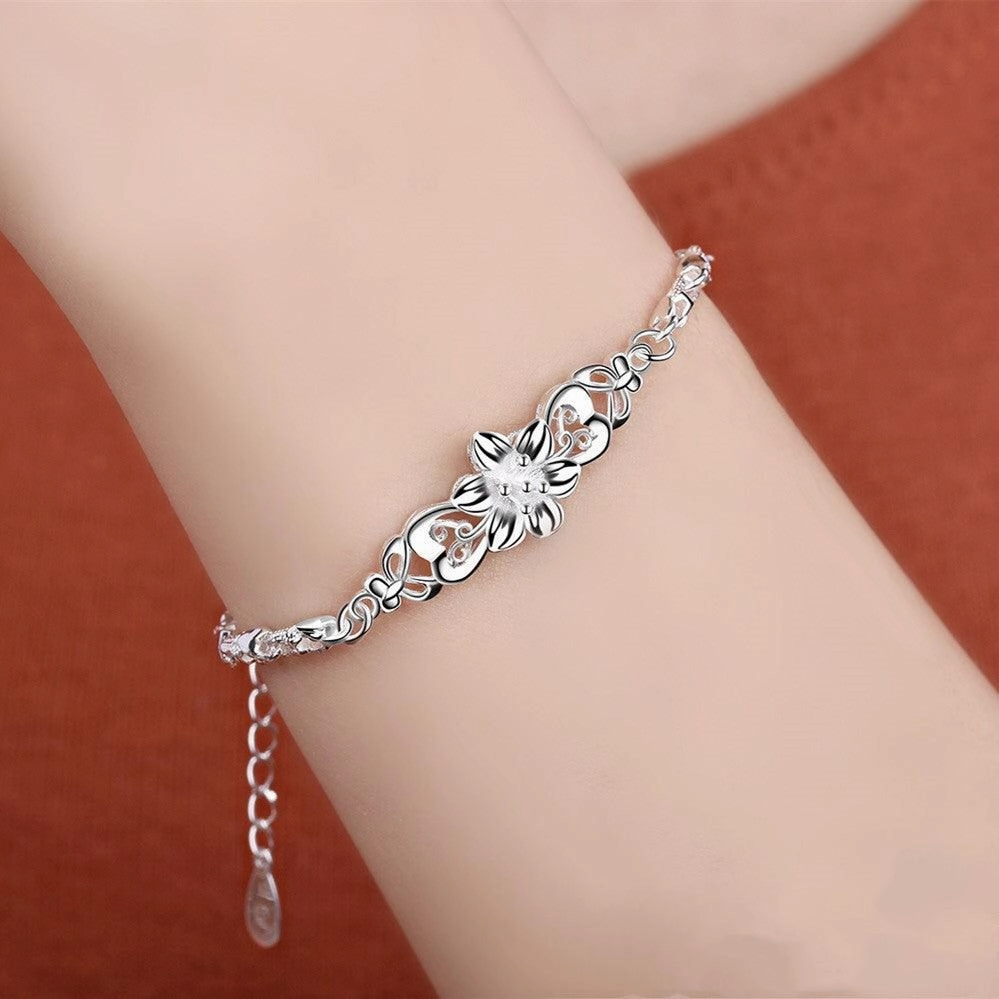 S999 Foot Silver Sterling Bracelet 