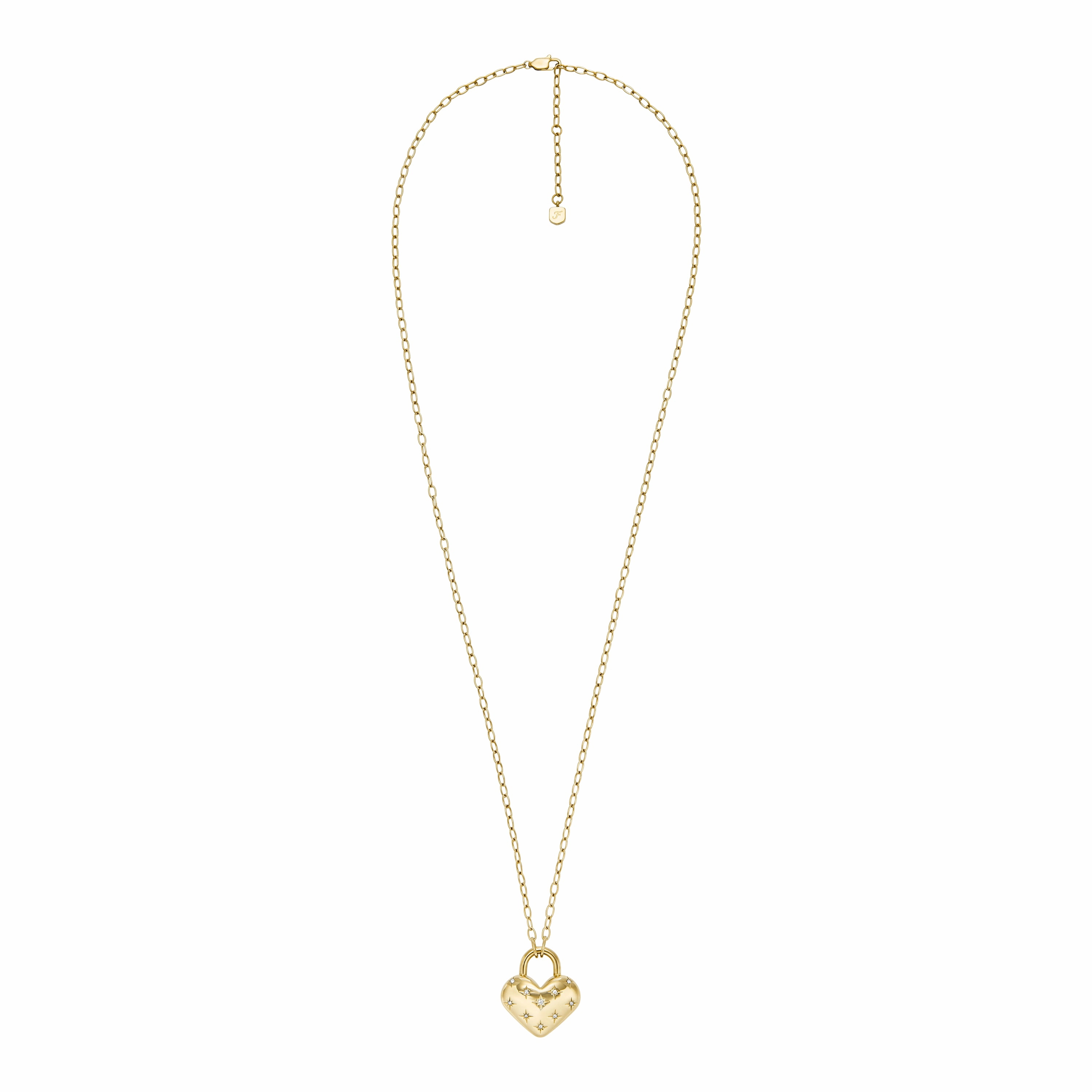 Sadie All My Love Gold-Tone Stainless Steel Heart Pendant Necklace