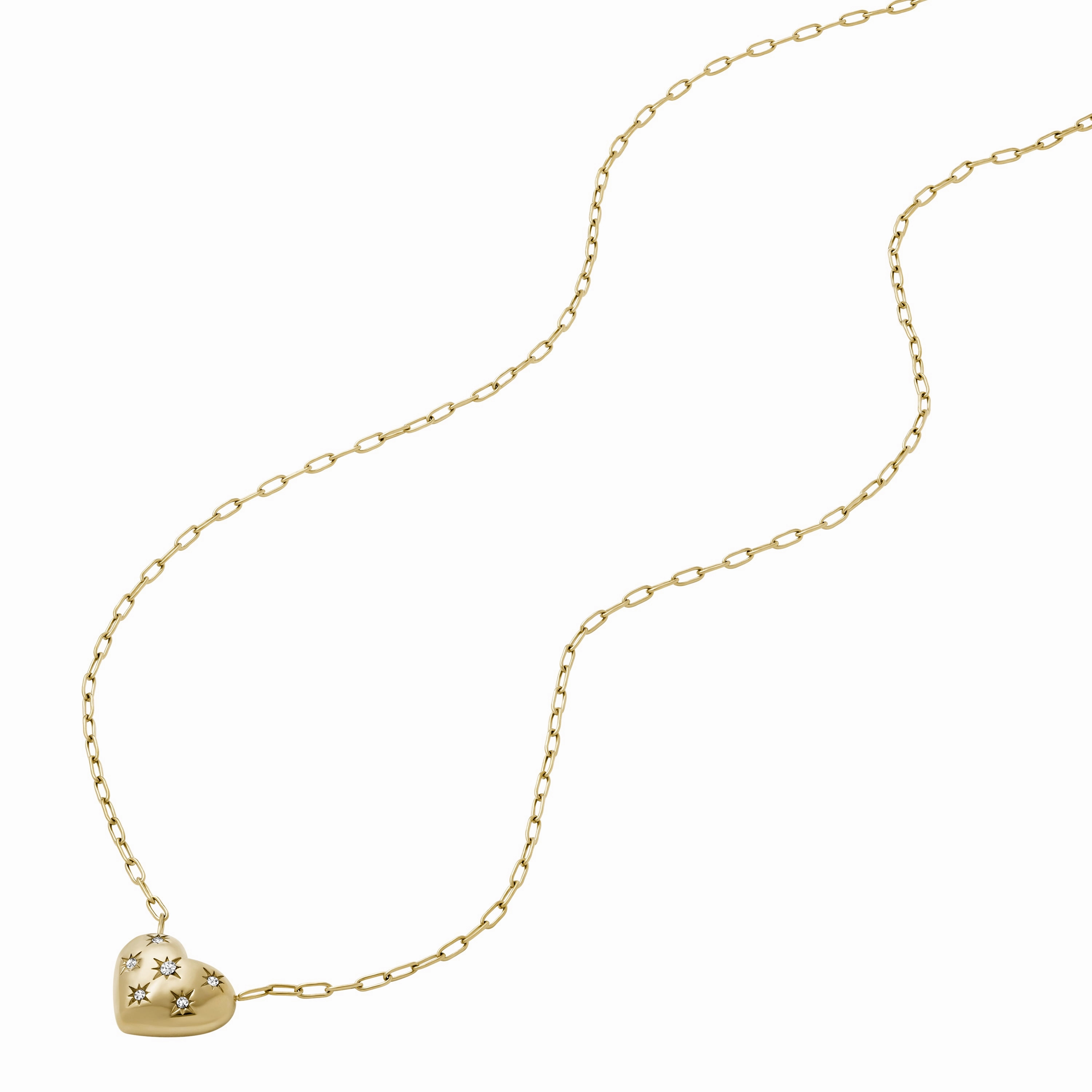 Sadie All My Love Gold-Tone Stainless Steel Heart Pendant Necklace