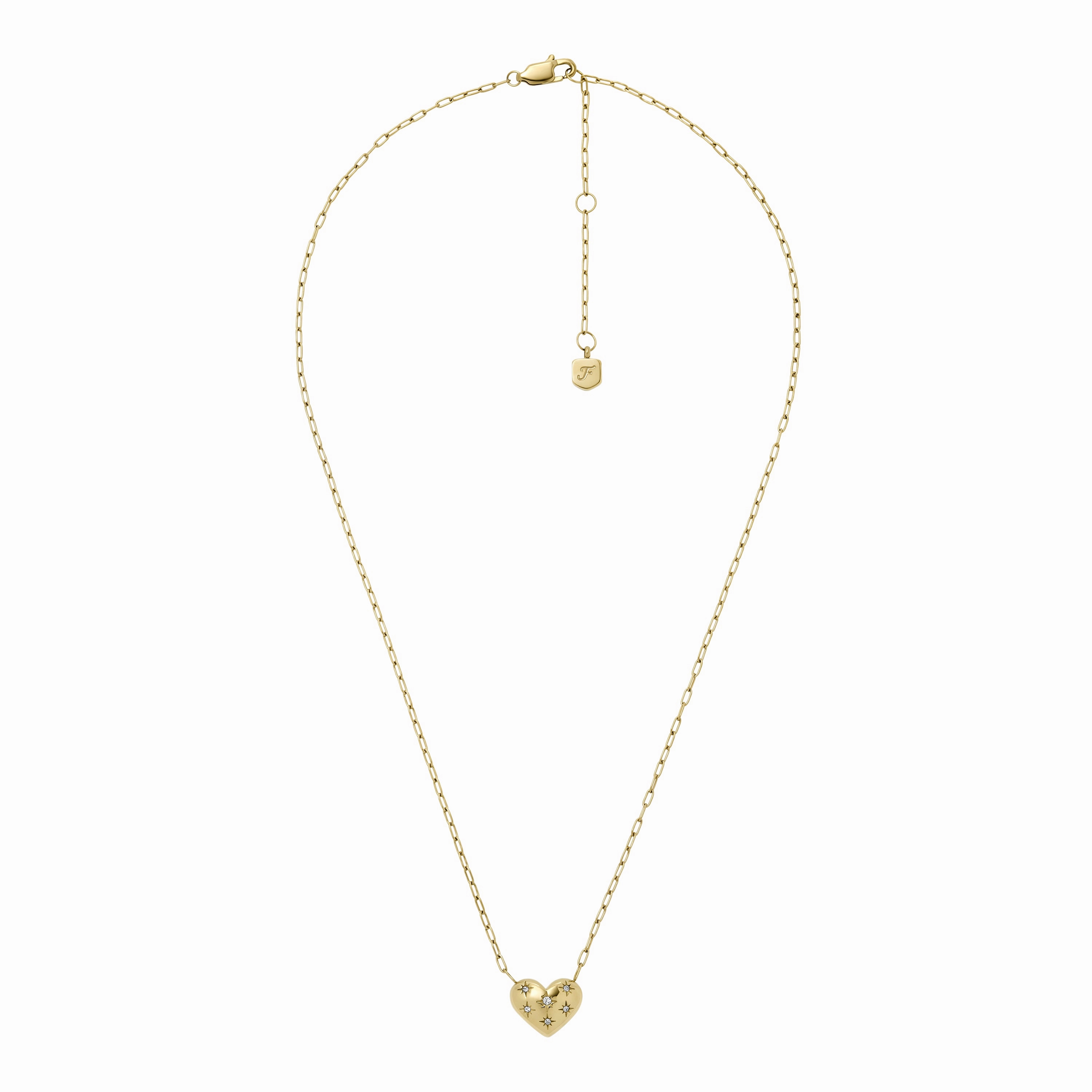 Sadie All My Love Gold-Tone Stainless Steel Heart Pendant Necklace