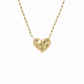 Sadie All My Love Gold-Tone Stainless Steel Heart Pendant Necklace fashion-jewelry  