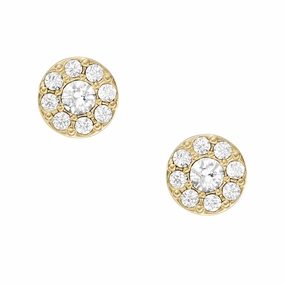 Sadie All Stacked Up Gold-Tone Stainless Steel Stud Earrings fashion-jewelry  