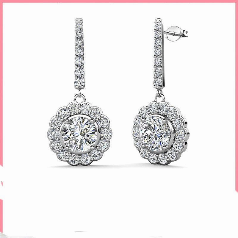 Saint Clara Fashion Flower Earrings