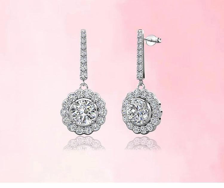 Saint Clara Fashion Flower Earrings