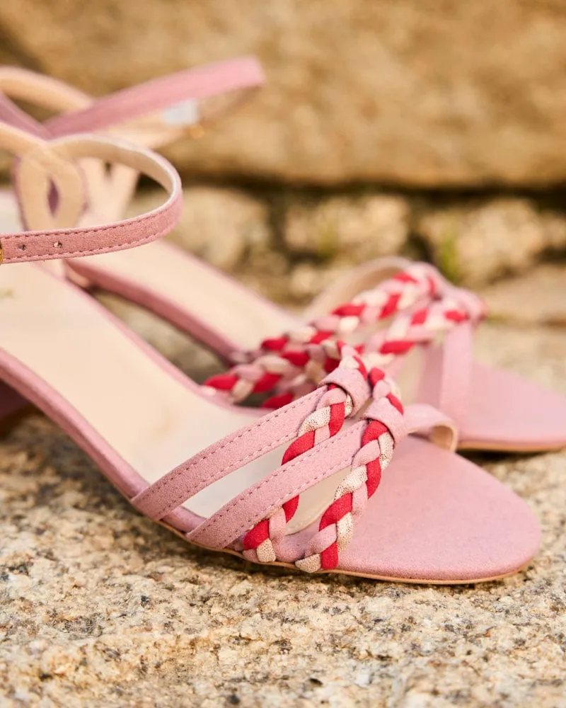 Saleccia Recycelte Vegane Wildleder-Pumps mit Absatz | Blush