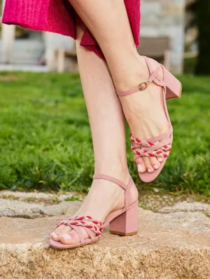 Saleccia Recycelte Vegane Wildleder-Pumps mit Absatz | Blush