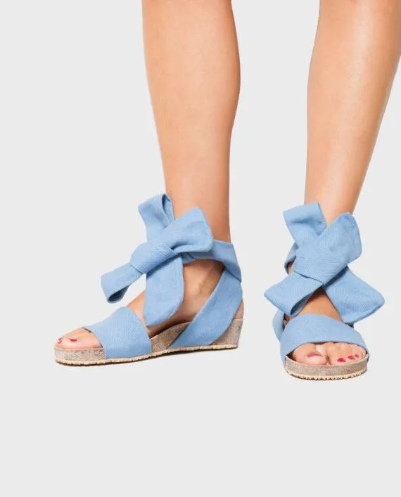 Sand Vegan Knöchelband Sandalen | Blau